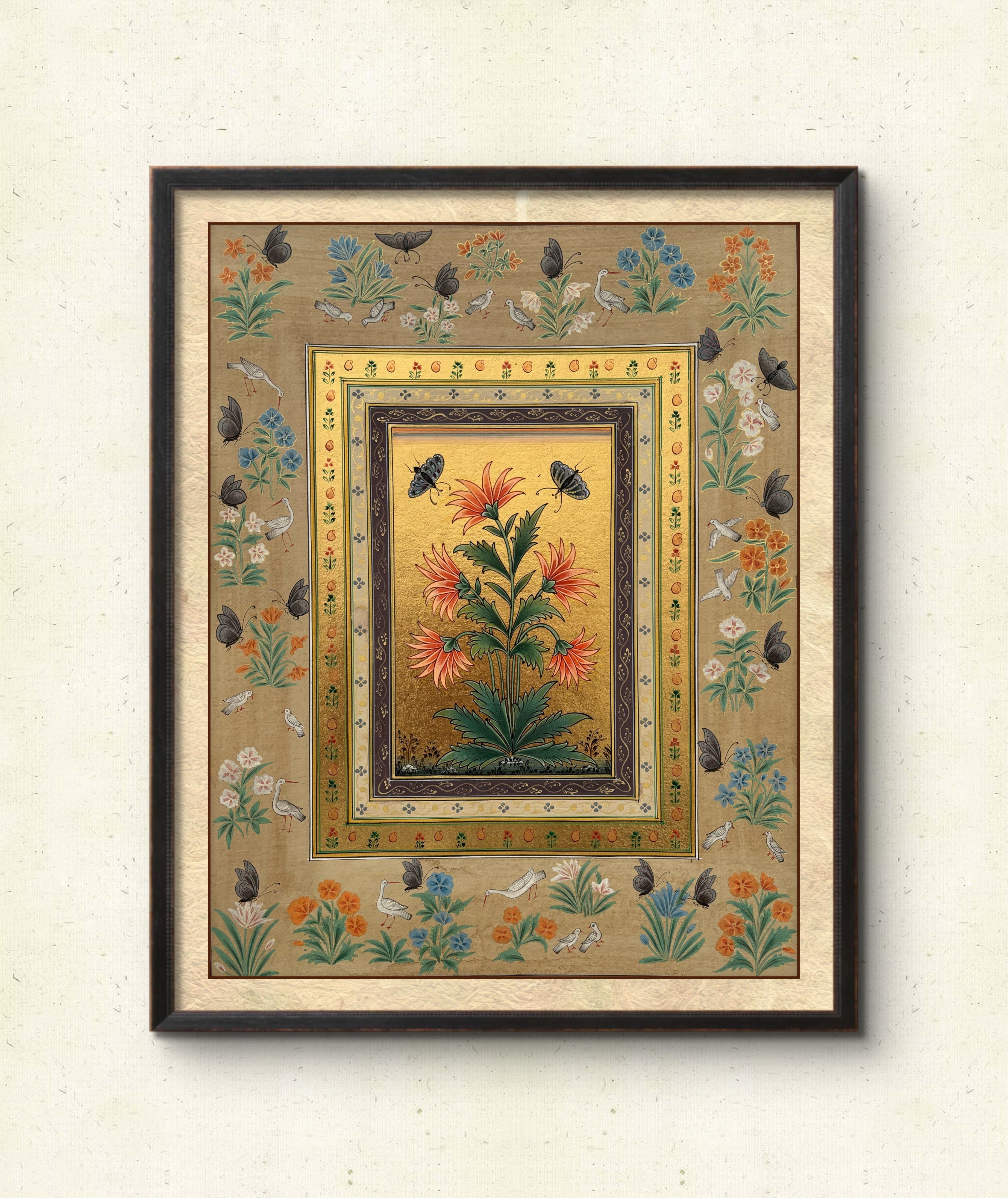 Floral Symphony in Amber