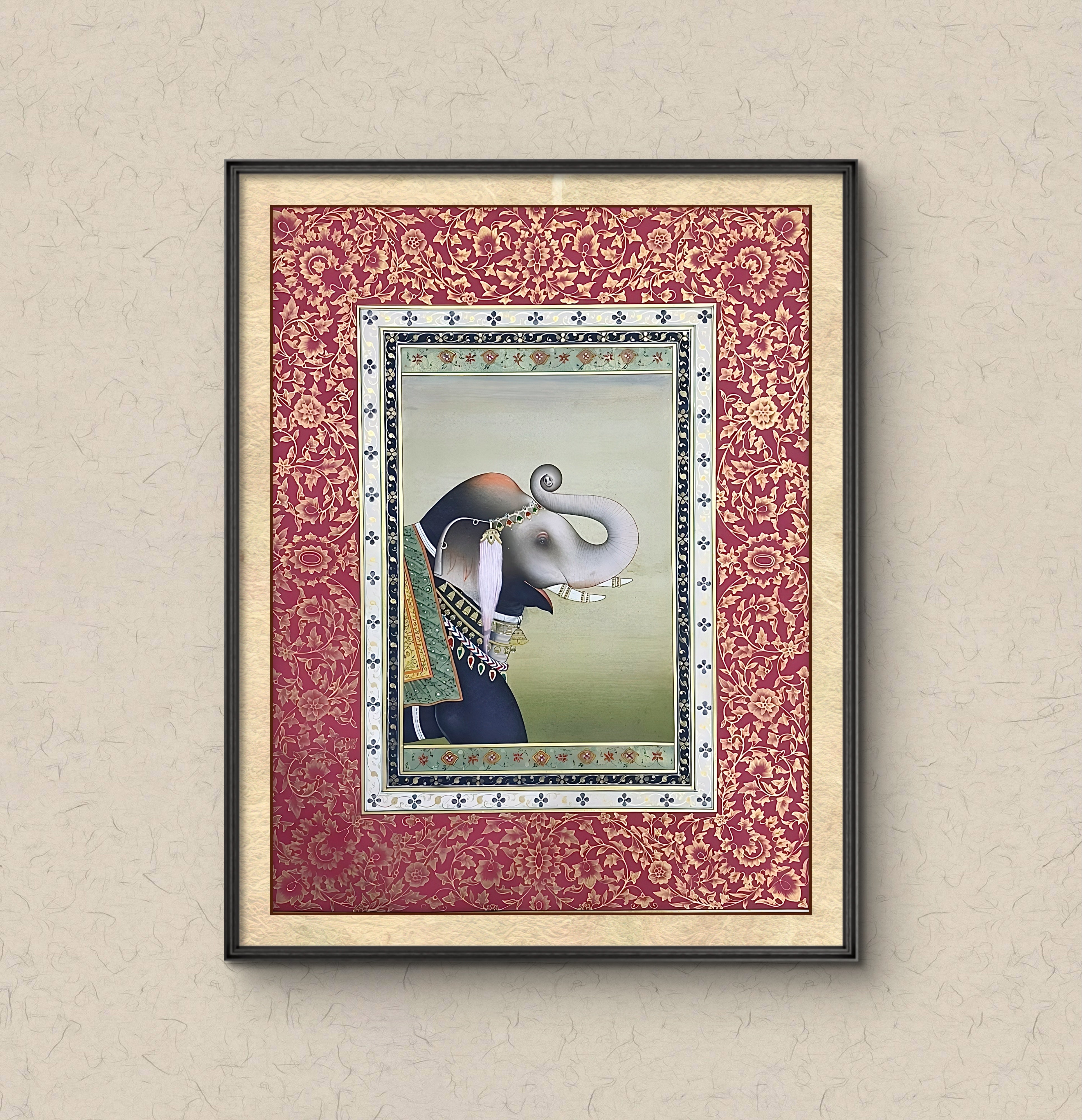 Royal Elephant – Mughal Miniature Masterpiece