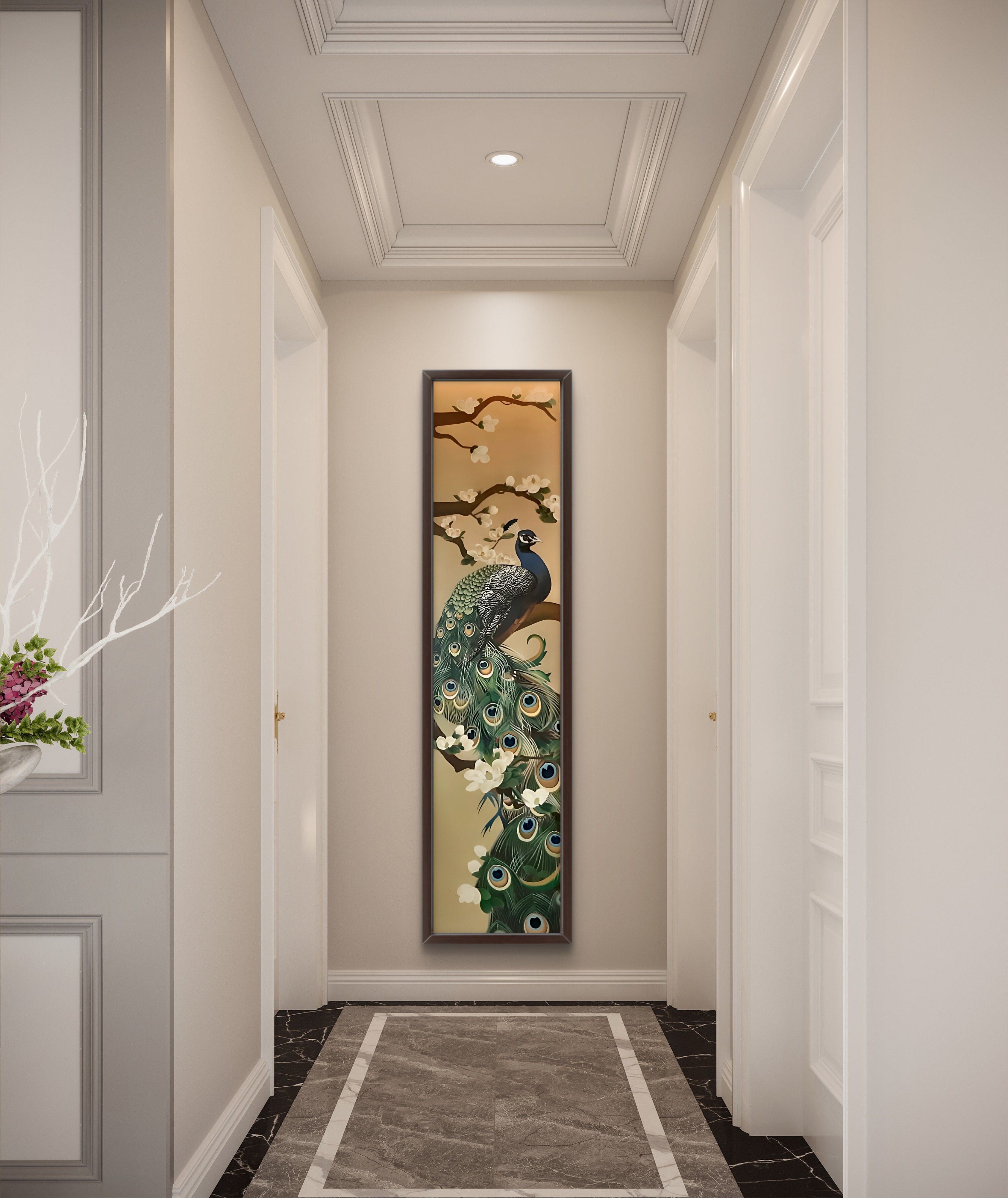 Peacock Wall Art Panel