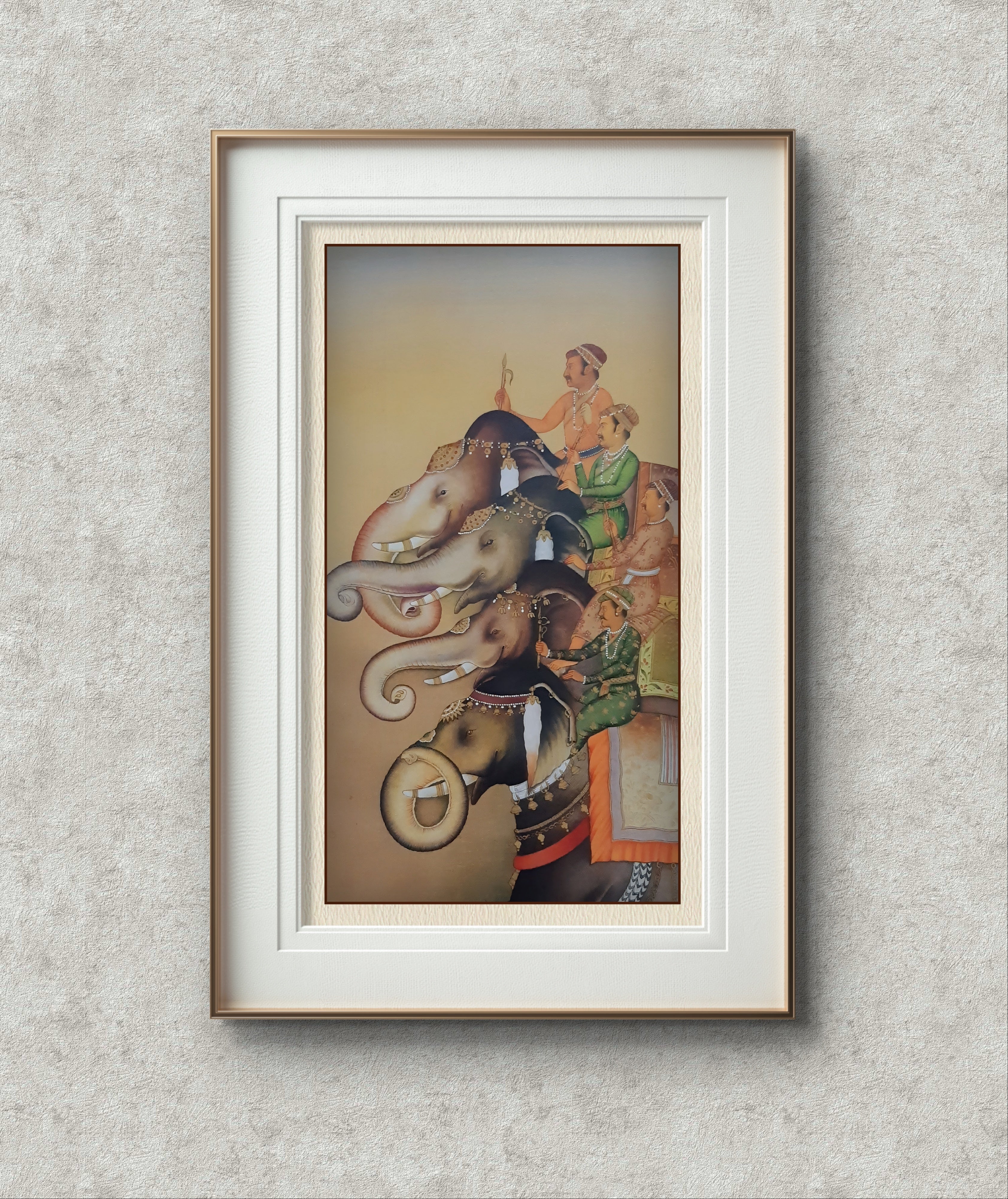 Royal Procession – Mughal Miniature Painting