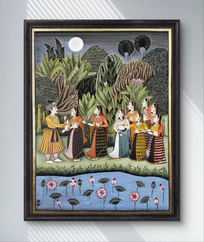 Moonlit Serenade with Royal Maidens