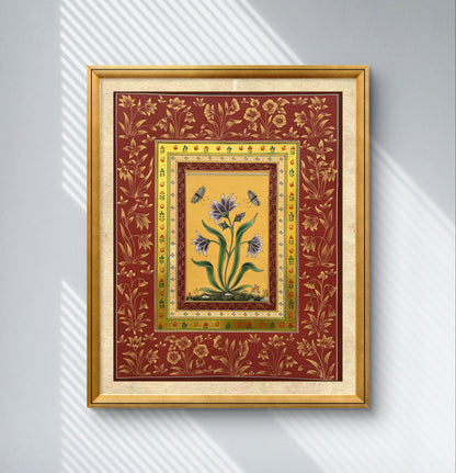 Periwinkle Bloom Framed Stillness in Nature