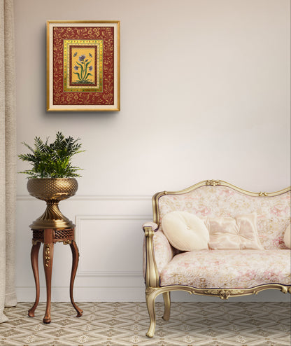 Periwinkle Bloom Framed Stillness in Nature