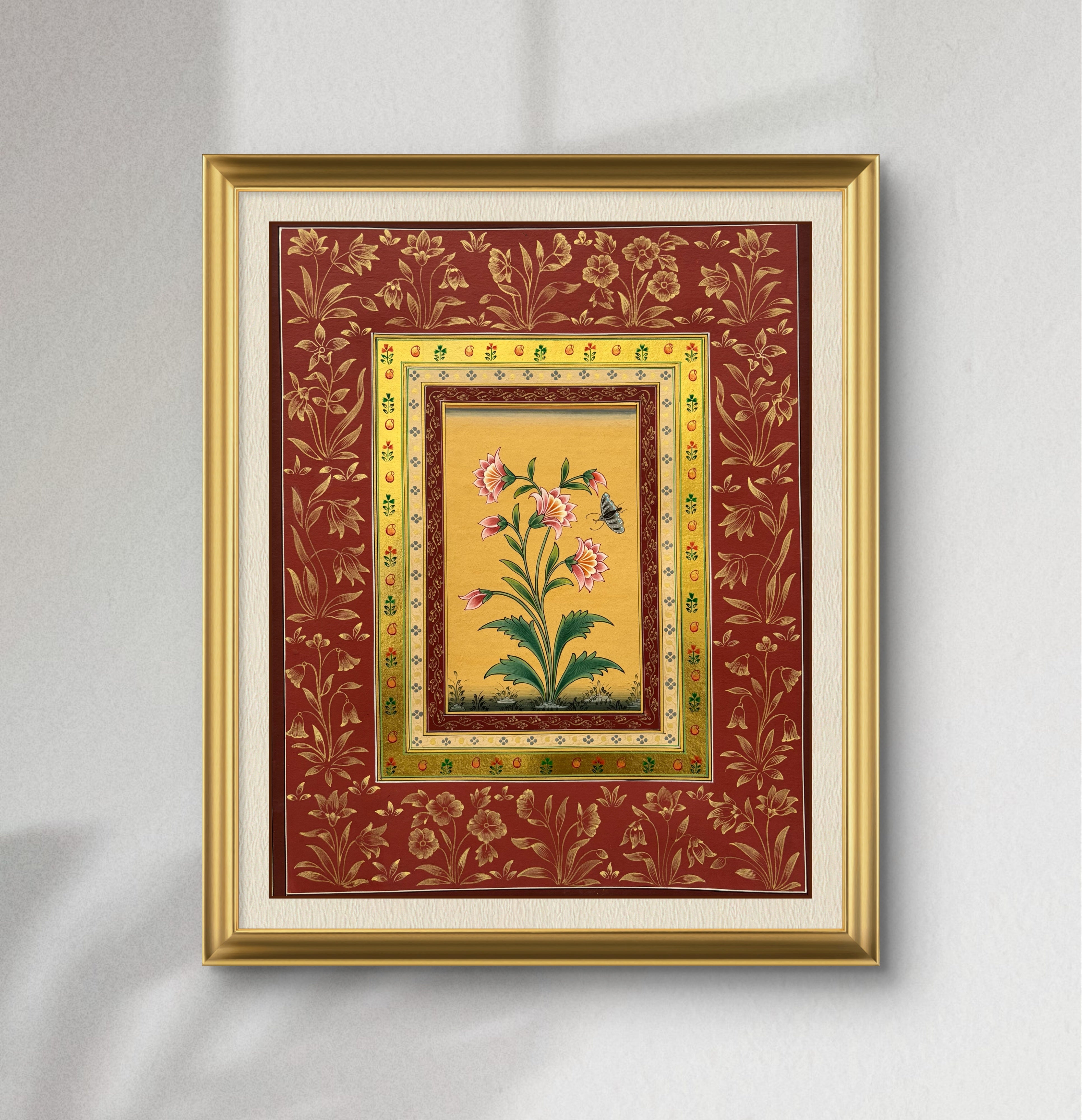 Golden Petals and Insect Flight