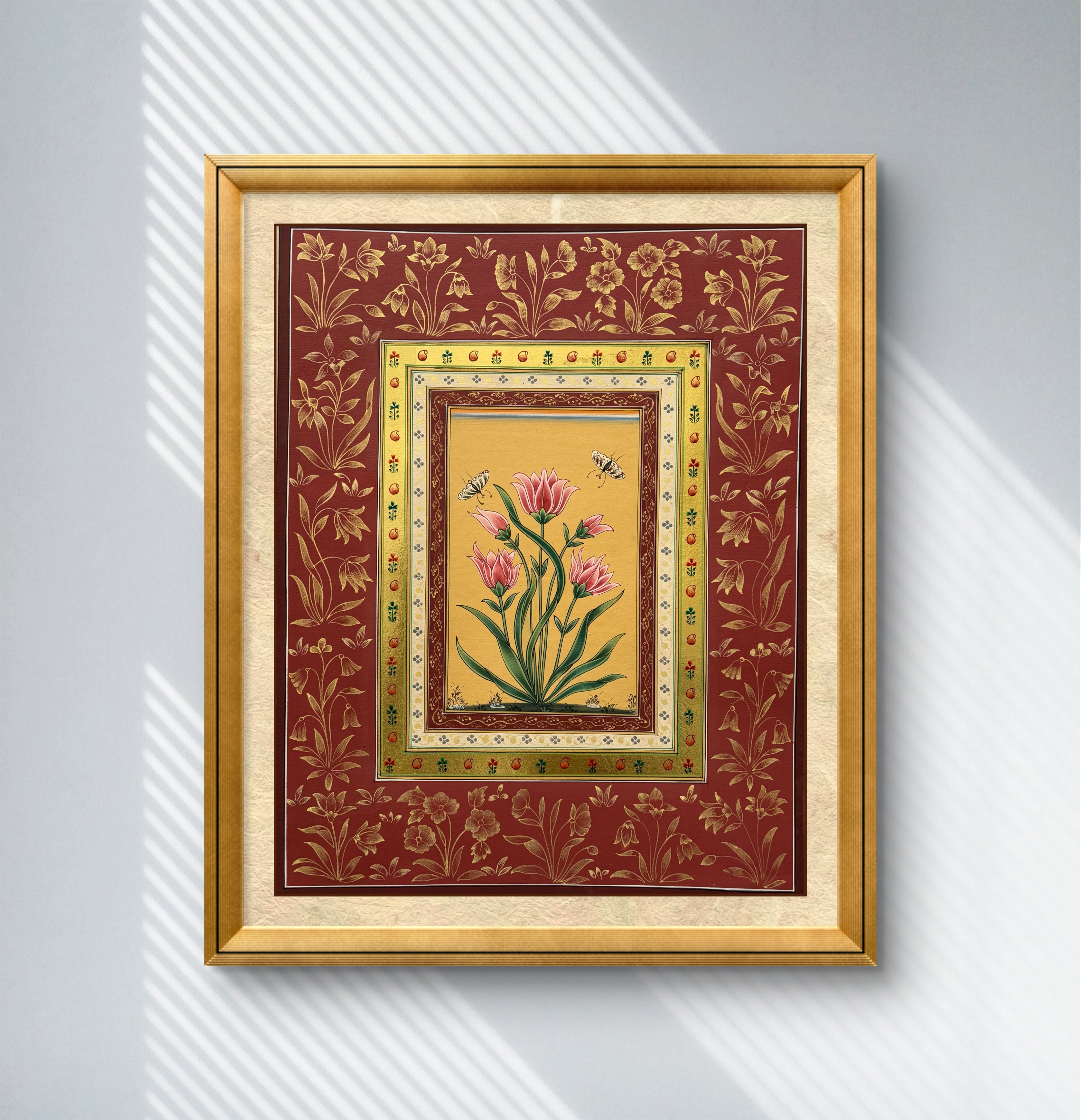 Peach Blossoms with Butterflies