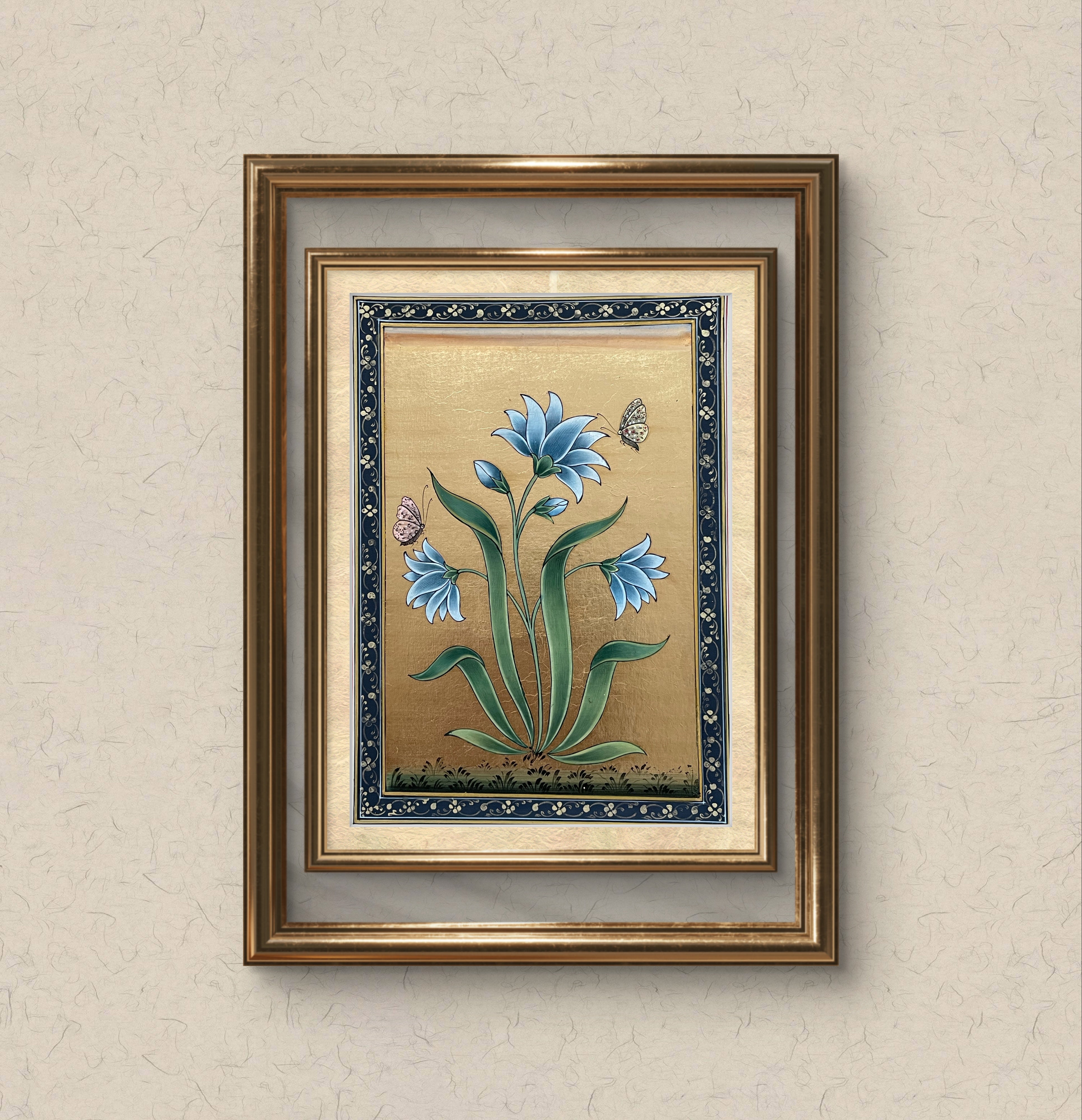 Blue Blossoms in Blooming Grace