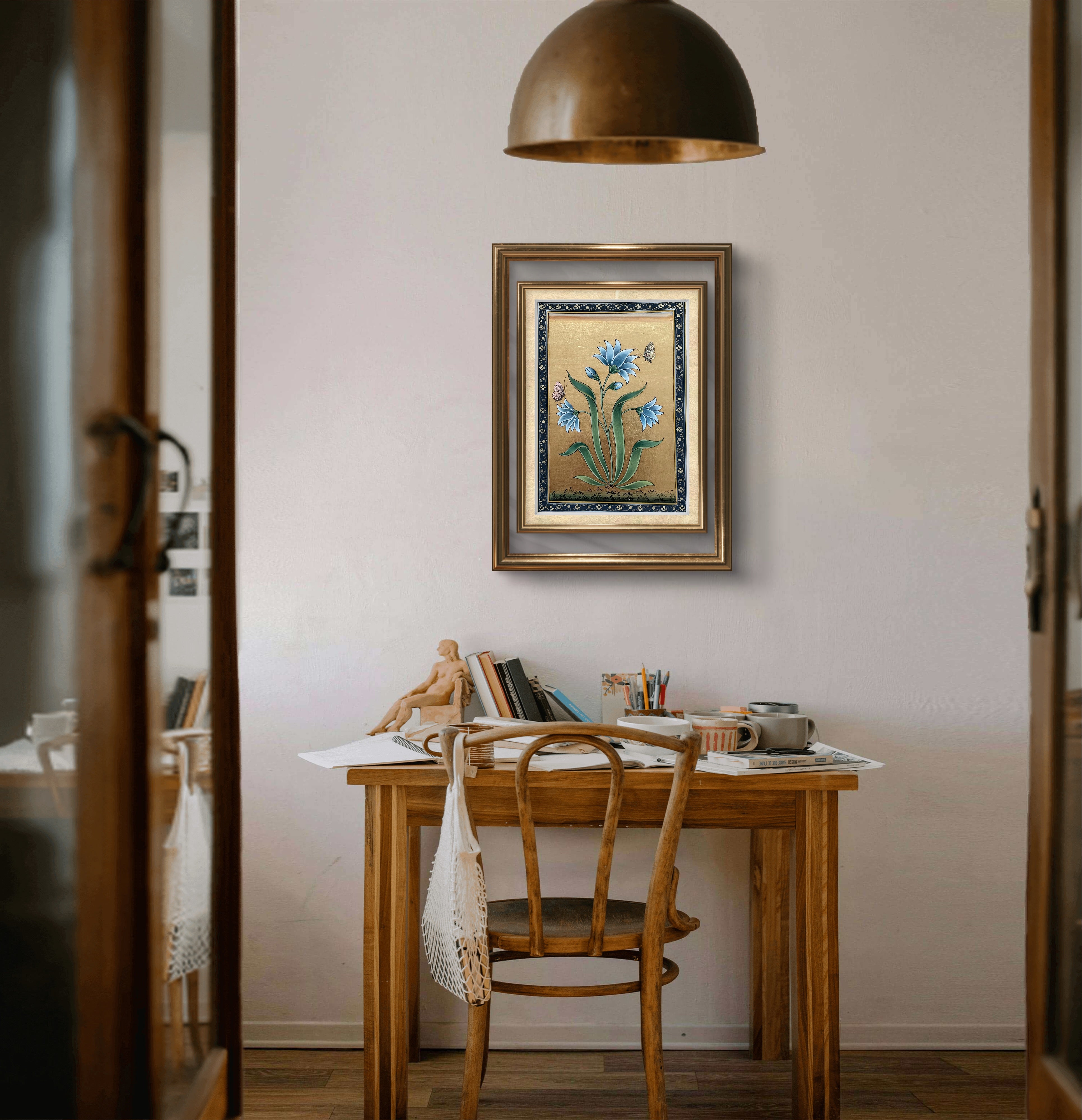 Blue Blossoms in Blooming Grace