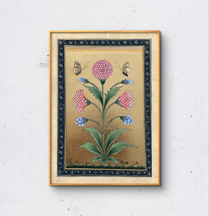 Chrysanthemum Charm with Blue Whispers