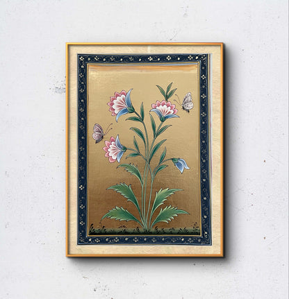 Harmony in Pink and Blue Blooms